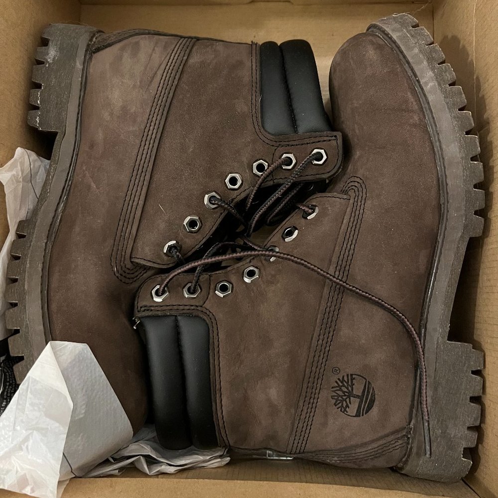 Men's Timberland 6-Inch Waterproof Boot in Dark Brown